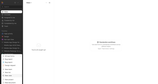 Inbox - Height screen