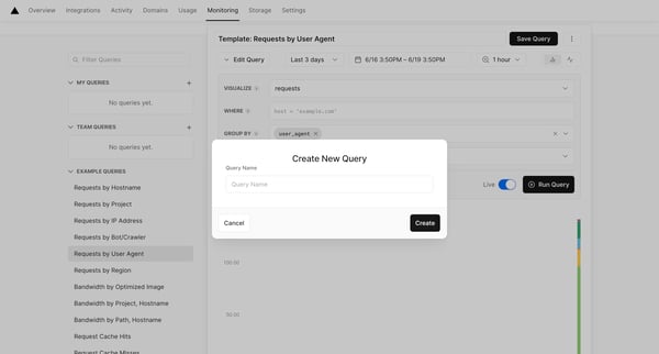 Monitoring – Dashboard – Vercel screen