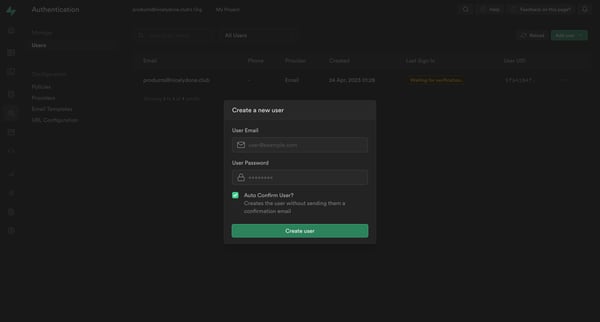 Auth | Supabase from Supabase