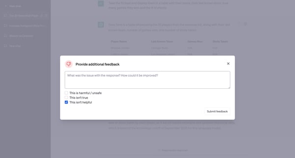 New chat screen