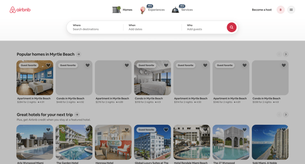 Airbnb | Vacation rentals, cabins, beach houses, & more screen