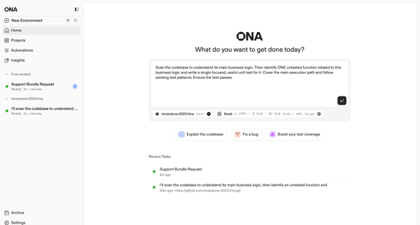 Ona screen
