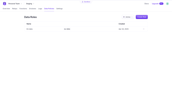 Evervault screen