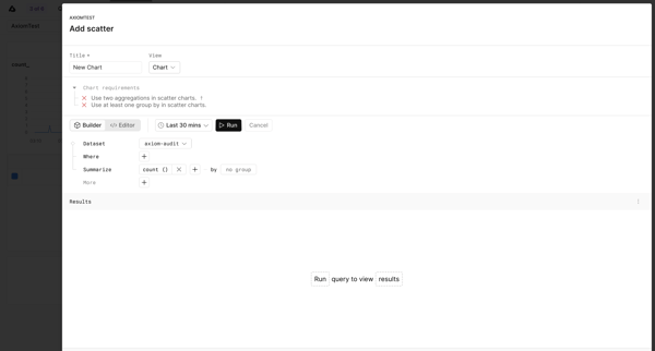 AxiomTest | Dashboards screen