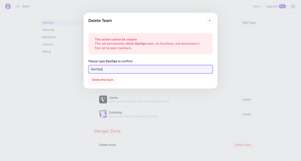 Evervault screen