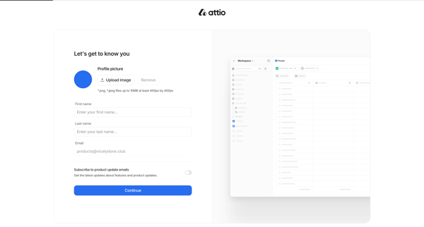 Attio screen