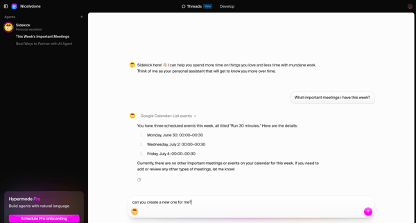 Hypermode – The AI development platform screen