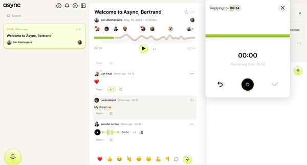Async | Welcome to Async, Bertrand - Ilan Abehassera screen