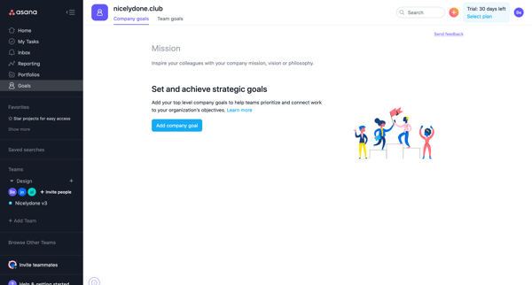 nicelydone.club - Asana screen