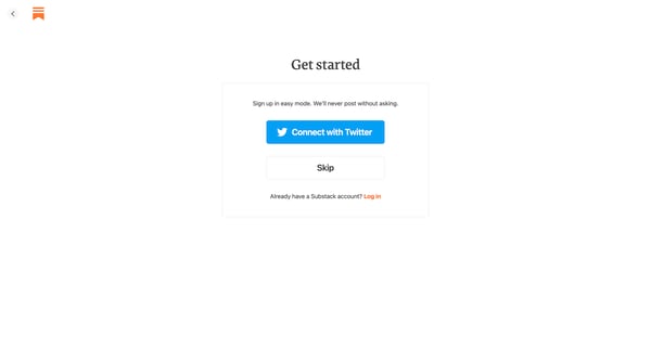 Create a newsletter screen