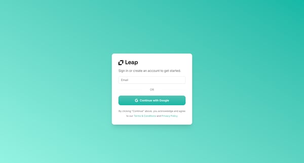 Leap AI | Automate any workflow with AI screen