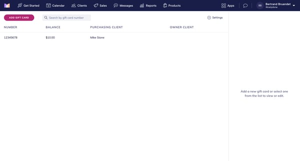 Mangomint App screen