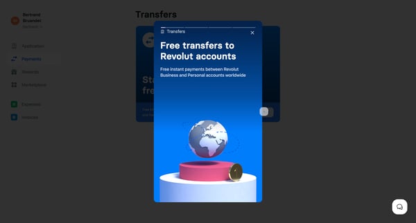 Revolut Business screen