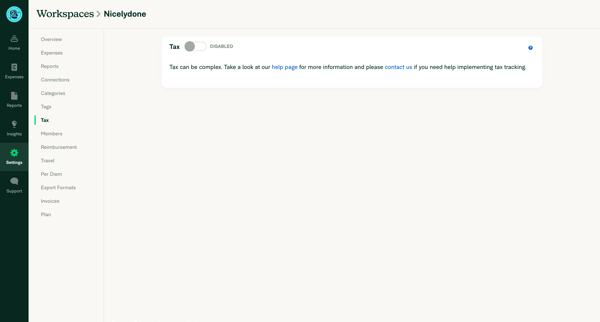 Expensify - Workspace Editor screen