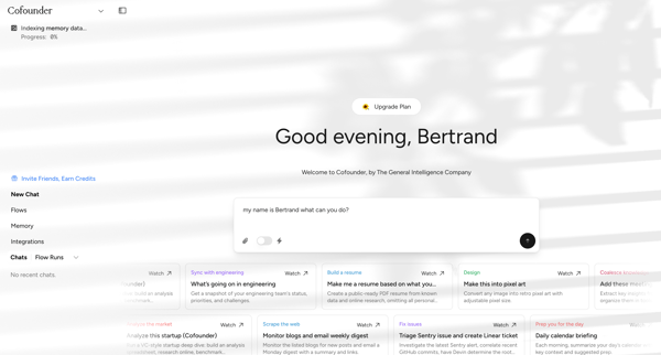Cofounder screen