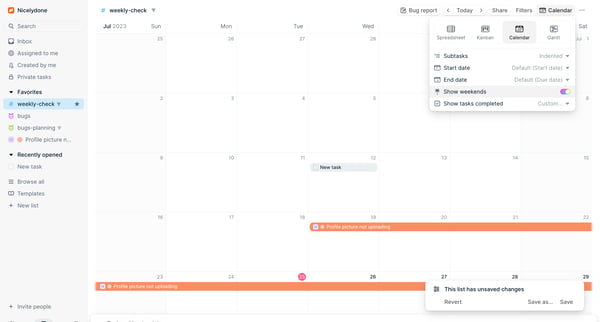 weekly-check - Height screen