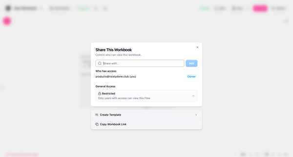 New Workbook | Gumloop screen