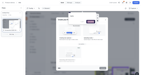 Builder - Untitled Flow screen