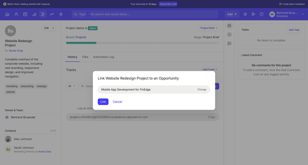 Website Redesign Project | Nicelydone CRM from Capsule