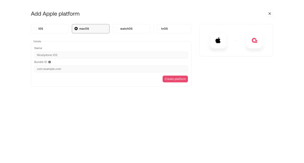 Console - Appwrite screen