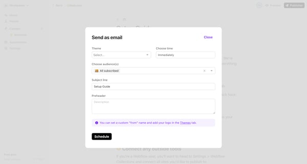 Audienceful screen