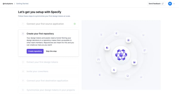 Specify · Getting Started screen