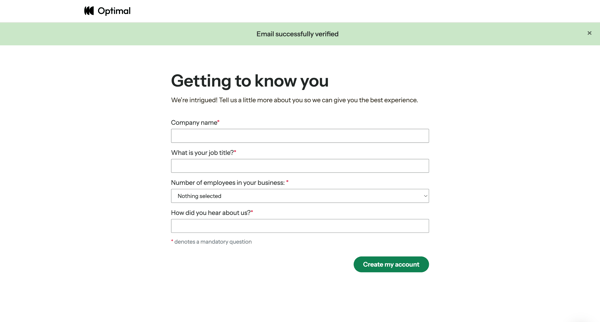 Getting to know you | Optimal Workshop screen