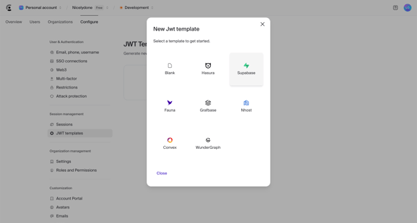 Dashboard | Clerk.com from Clerk