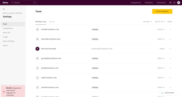 Rows The spreadsheet where data comes to life screen