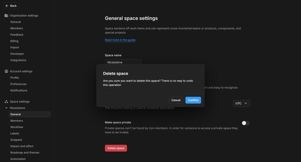Nicelydone · Settings screen
