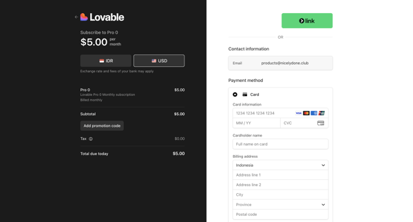 Lovable Labs Incorporated screen