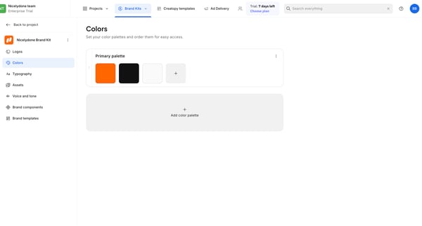 Creative Automation Platform screen
