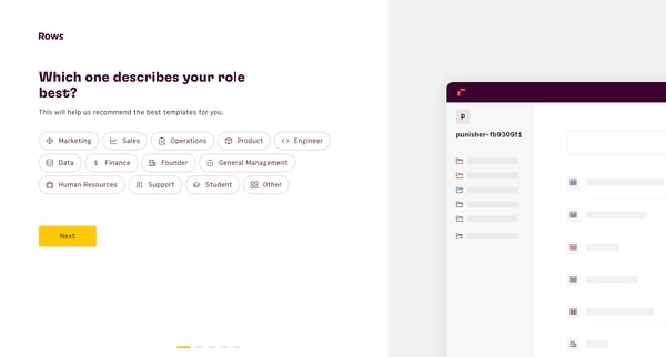 Rows The spreadsheet where data comes to life screen