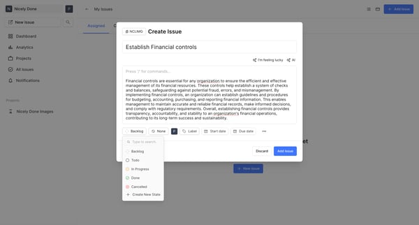 Plane | Simple, extensible, open-source project management tool. screen