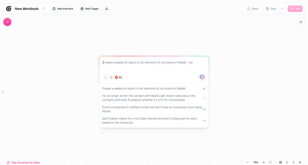 Gumloop | Automation Builder screen