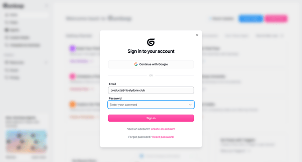 Gumloop | Hub screen