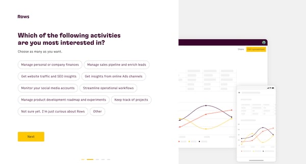 Rows The spreadsheet where data comes to life screen