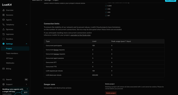 Maxi Best Of | Settings | Project screen