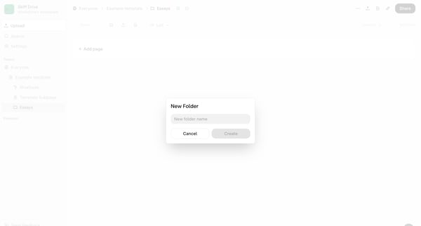 Essays - Skiff screen