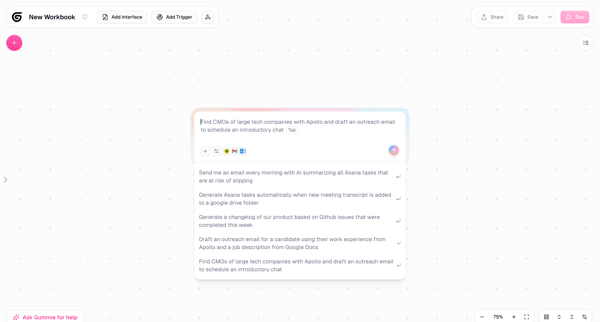 Gumloop | Automation Builder screen