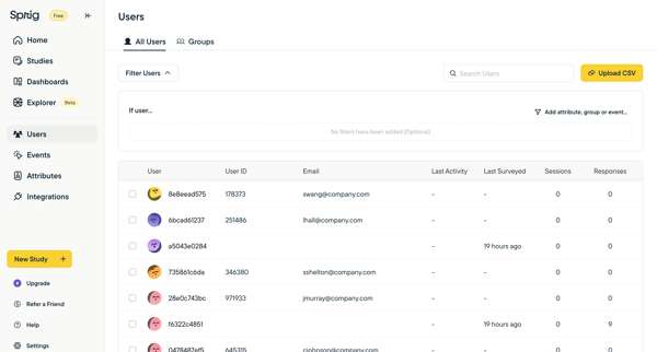 Sprig | User Insights Platform for Teams Building Better Product E from Sprig