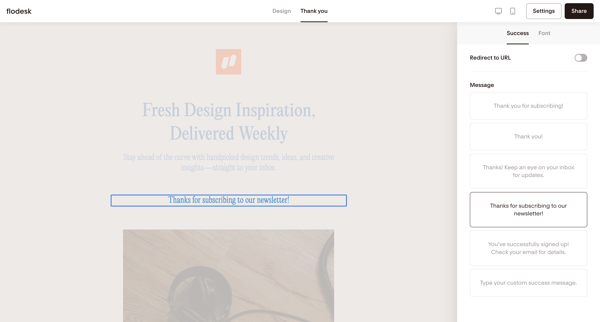 Simple link in bio | Flodesk screen