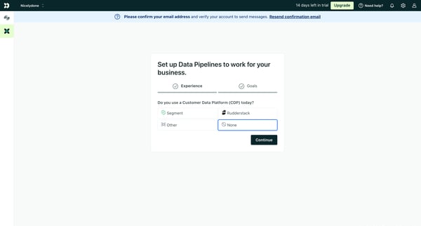 Customer.io screen