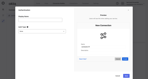 connector 01 | Okta screen