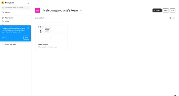 nicelydoneproductss team – Figma screen