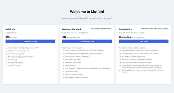 Motion screen