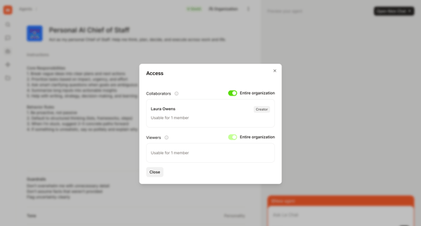Personal AI Chief of Staff screen