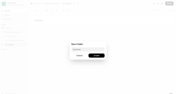 Essays - Skiff screen