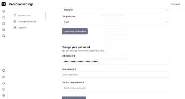 Maze - Settings screen
