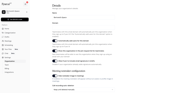 Fyxer AI screen